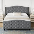 Queen Bed Frame with Headboard and Footboard
