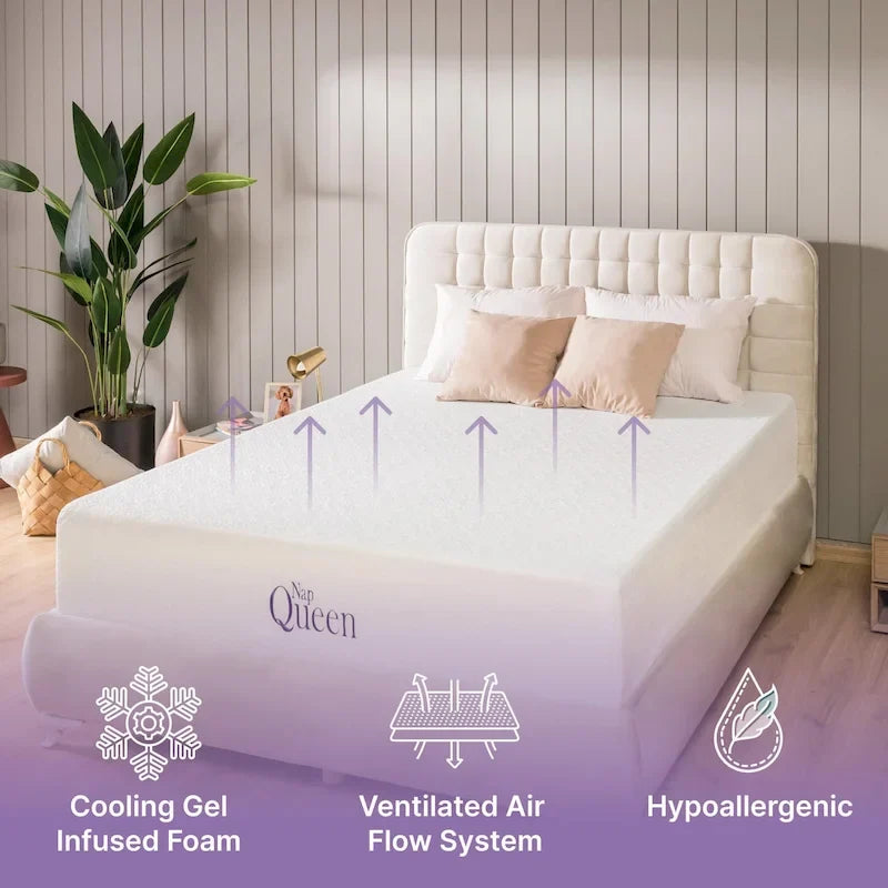 Matelas en mousse à mémoire de forme NapQueen Elizabeth 12 Gel