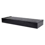 Étagère flottante moderne Four Seasons Courtyard de 18 pouces, supporte 15 lb, paquet de 2, noir