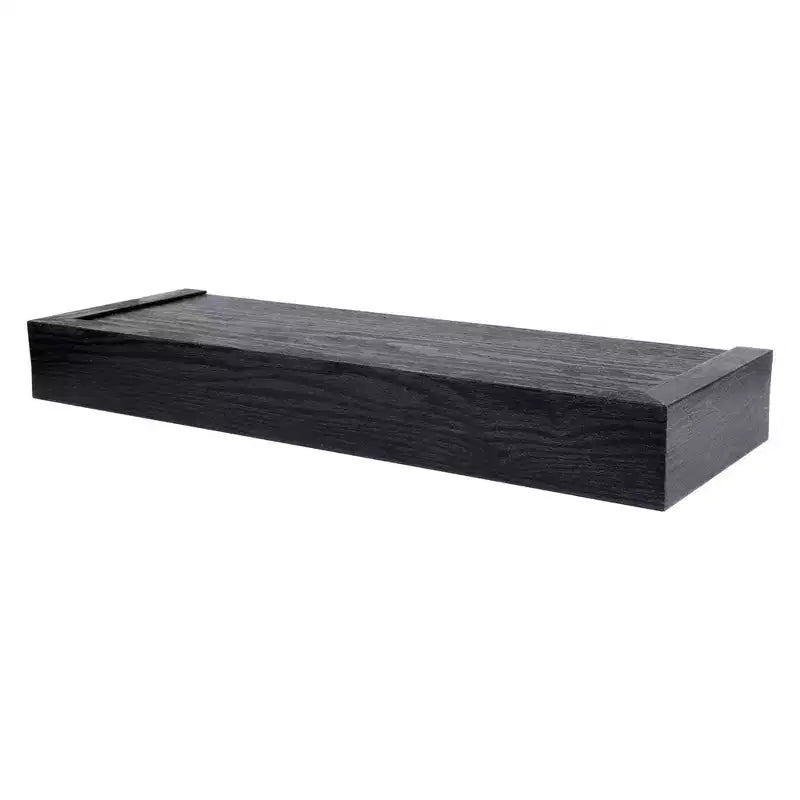 Étagère flottante moderne Four Seasons Courtyard de 18 pouces, supporte 15 lb, paquet de 2, noir