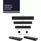 Étagère flottante moderne Four Seasons Courtyard de 18 pouces, supporte 15 lb, paquet de 2, noir