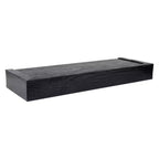 Étagère flottante moderne Four Seasons Courtyard de 18 pouces, supporte 15 lb, paquet de 2, noir