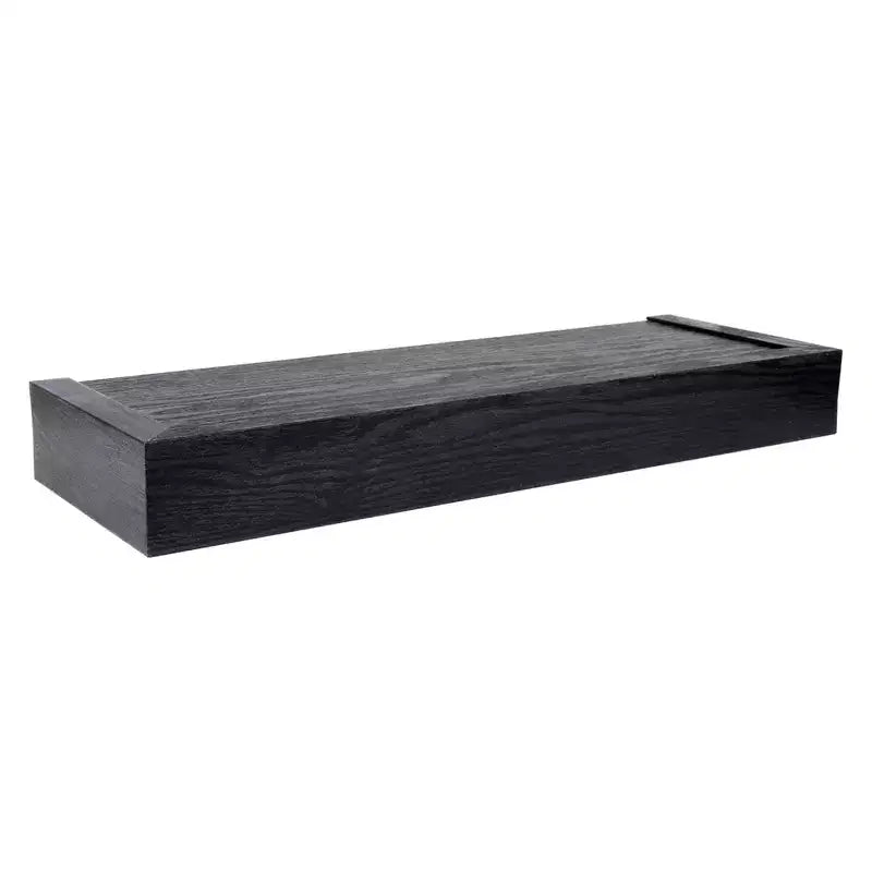 Étagère flottante moderne Four Seasons Courtyard de 18 pouces, supporte 15 lb, paquet de 2, noir