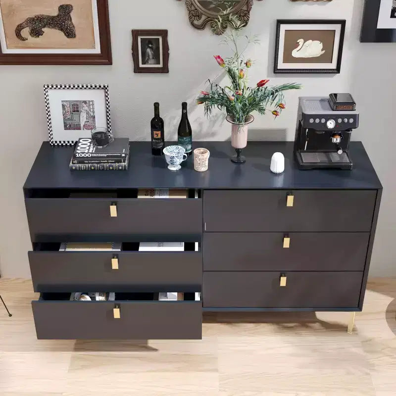 Commode de rangement Famapy à 6 tiroirs, commode moderne