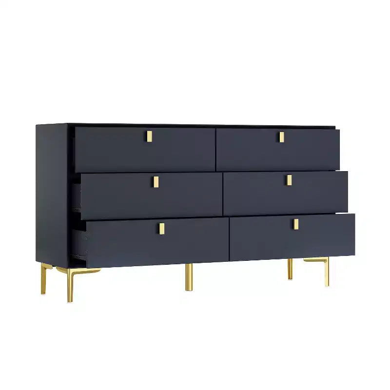 Commode de rangement Famapy à 6 tiroirs, commode moderne