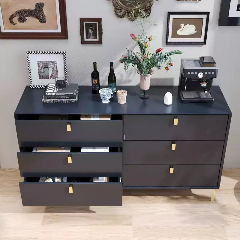 Commode de rangement Famapy à 6 tiroirs, commode moderne