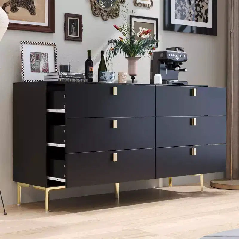 Commode de rangement Famapy à 6 tiroirs, commode moderne