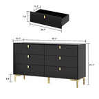 Commode de rangement Famapy à 6 tiroirs, commode moderne
