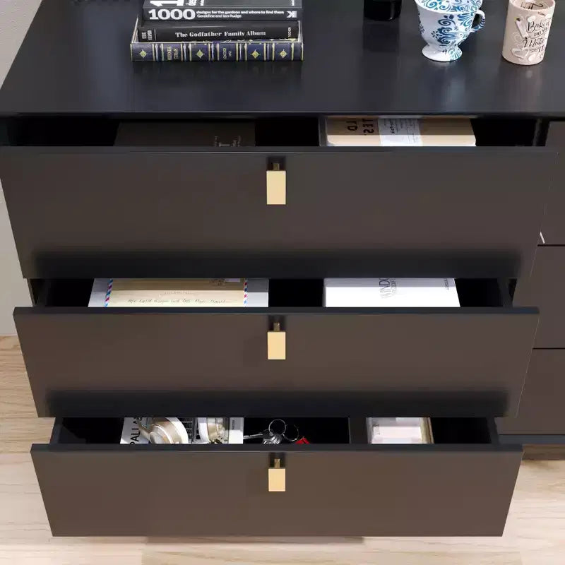 Commode de rangement Famapy à 6 tiroirs, commode moderne