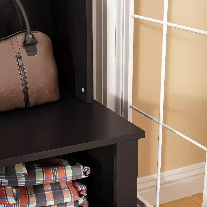 Meuble d'entrée Famapy, banc de rangement et étagère à chaussures