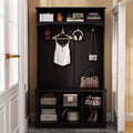 Meuble d'entrée Famapy, banc de rangement et étagère à chaussures
