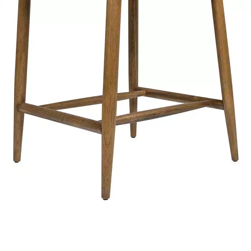 Tabouret de comptoir moderne tapissé Jennifer Taylor Home Locke 26,5 po avec cadre en bois