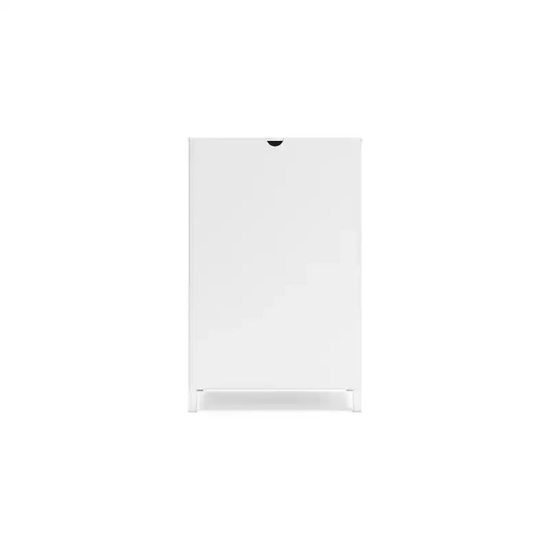 Signature Design by Ashley Hallityn Commode haute à 5 tiroirs, Blanc