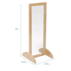 Miroir bidirectionnel simple face en bois pour tout-petits ECR4Kids, mobilier pour enfants
