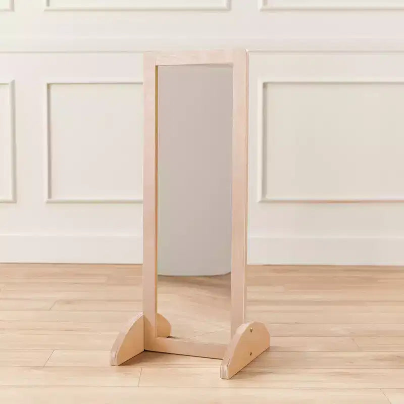 Miroir bidirectionnel simple face en bois pour tout-petits ECR4Kids, mobilier pour enfants