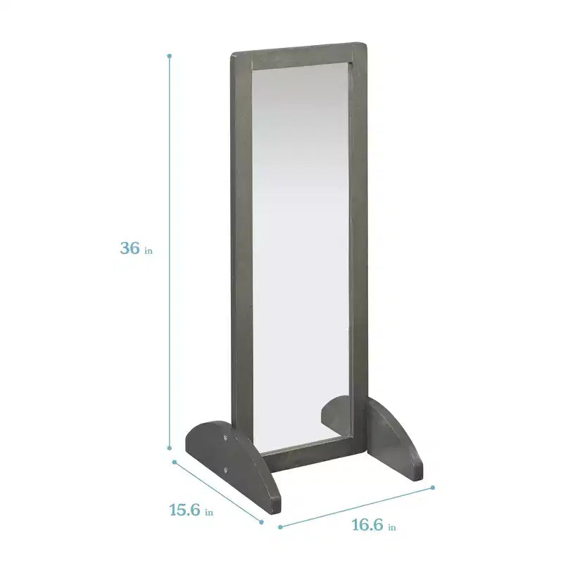 Miroir bidirectionnel simple face en bois pour tout-petits ECR4Kids, mobilier pour enfants