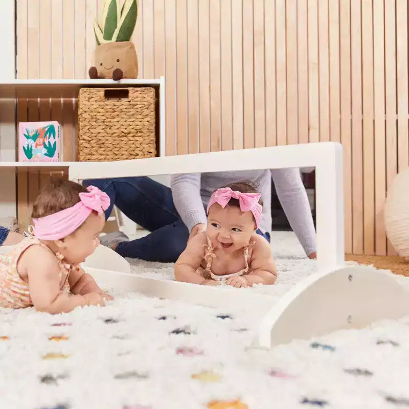 Miroir bidirectionnel simple face en bois pour tout-petits ECR4Kids, mobilier pour enfants