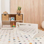 Miroir bidirectionnel simple face en bois pour tout-petits ECR4Kids, mobilier pour enfants