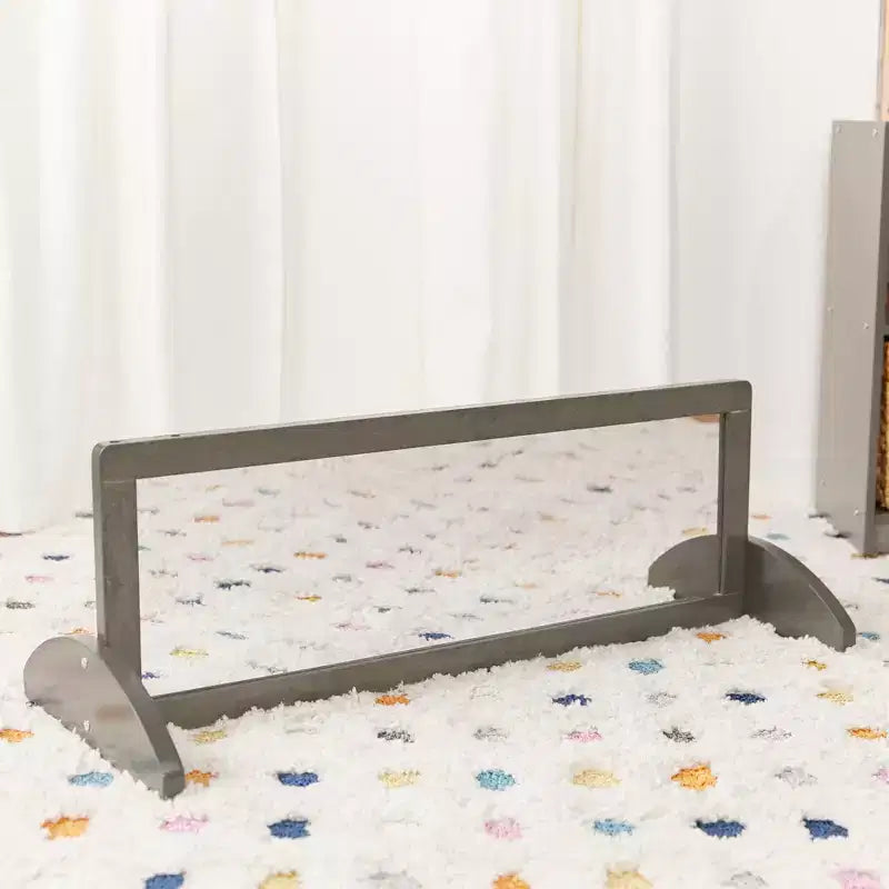 Miroir bidirectionnel simple face en bois pour tout-petits ECR4Kids, mobilier pour enfants