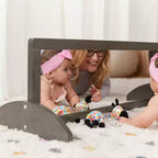 Miroir bidirectionnel simple face en bois pour tout-petits ECR4Kids, mobilier pour enfants