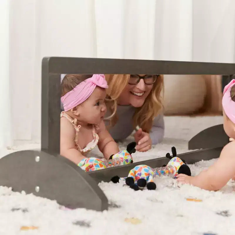 Miroir bidirectionnel simple face en bois pour tout-petits ECR4Kids, mobilier pour enfants