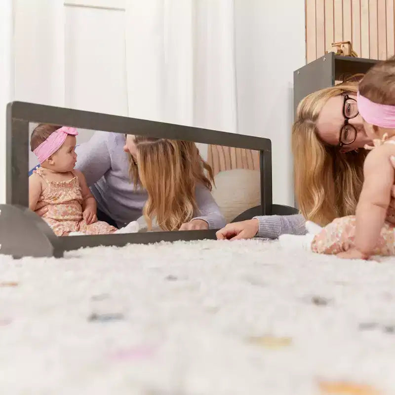 Miroir bidirectionnel simple face en bois pour tout-petits ECR4Kids, mobilier pour enfants