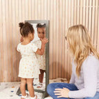 Miroir bidirectionnel simple face en bois pour tout-petits ECR4Kids, mobilier pour enfants