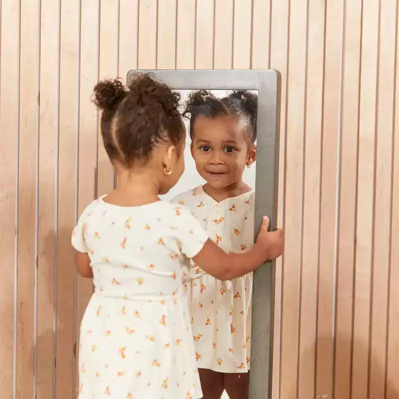 Miroir bidirectionnel simple face en bois pour tout-petits ECR4Kids, mobilier pour enfants