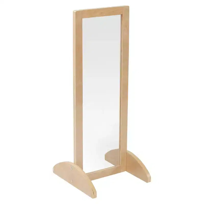 Miroir bidirectionnel simple face en bois pour tout-petits ECR4Kids, mobilier pour enfants