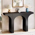 Lantine 47.24 Inches Black Console Table with Arch Base
