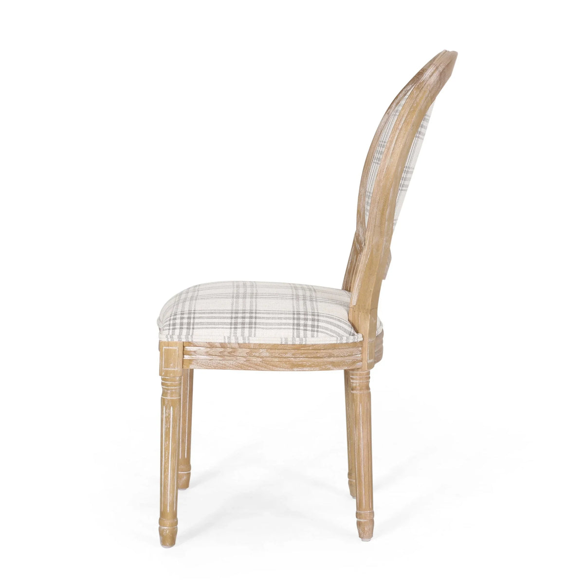 Chaises de salle à manger en tissu de style campagnard français - NH419413