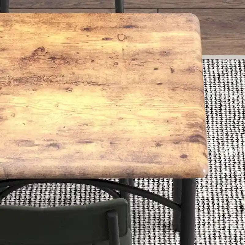 Ensemble table de cuisine et 2 chaises rembourrées