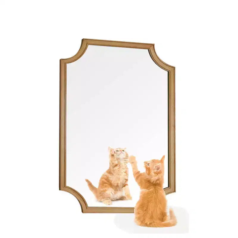 Miroir mural WallBeyond Farm en bois naturel