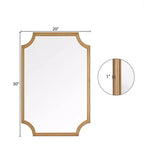 Miroir mural WallBeyond Farm en bois naturel