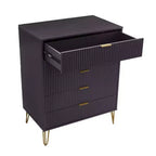 Ensemble de commode 5 tiroirs et table de nuit 2 tiroirs moderne Dumbo 2 pièces Manhattan Comfort