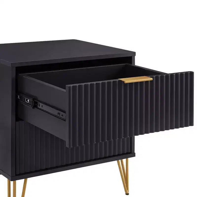 Manhattan Comfort Dumbo Ensemble de 3 meubles : commode à 5 tiroirs, commode à 10 tiroirs et table de chevet