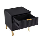 Manhattan Comfort Dumbo Ensemble de 3 meubles : commode à 5 tiroirs, commode à 10 tiroirs et table de chevet