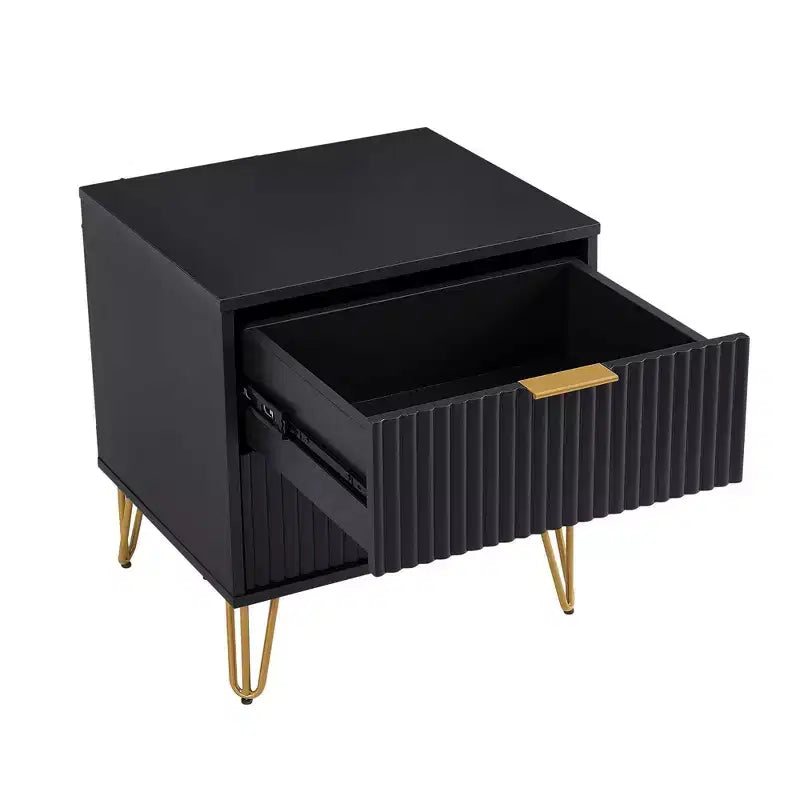 Manhattan Comfort Dumbo Ensemble de 3 meubles : commode à 5 tiroirs, commode à 10 tiroirs et table de chevet