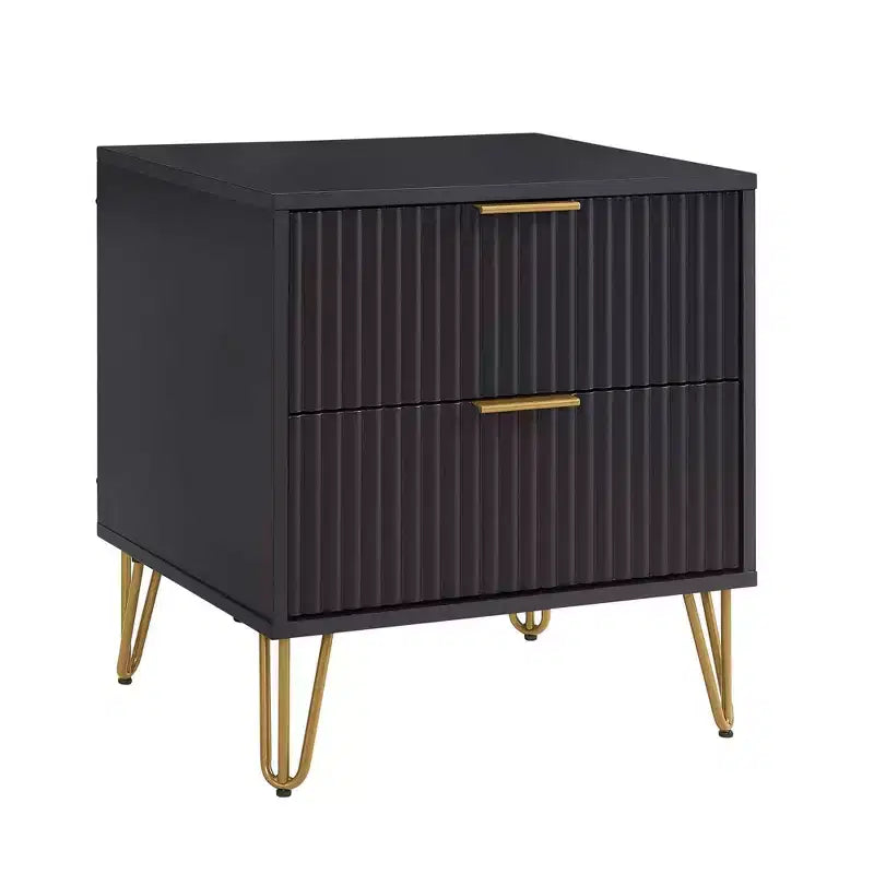 Manhattan Comfort Dumbo Ensemble de 3 meubles : commode à 5 tiroirs, commode à 10 tiroirs et table de chevet