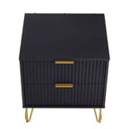 Manhattan Comfort Dumbo Ensemble de 3 meubles : commode à 5 tiroirs, commode à 10 tiroirs et table de chevet
