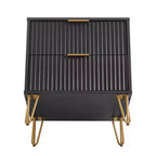 Manhattan Comfort Dumbo Ensemble de 3 meubles : commode à 5 tiroirs, commode à 10 tiroirs et table de chevet