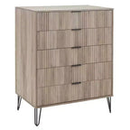 Manhattan Comfort Dumbo Ensemble de 3 meubles : commode à 5 tiroirs, commode à 10 tiroirs et table de chevet