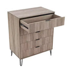 Manhattan Comfort Dumbo Ensemble de 3 meubles : commode à 5 tiroirs, commode à 10 tiroirs et table de chevet