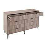 Manhattan Comfort Dumbo Ensemble de 3 meubles : commode à 5 tiroirs, commode à 10 tiroirs et table de chevet
