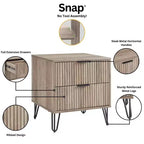 Manhattan Comfort Dumbo Ensemble de 3 meubles : commode à 5 tiroirs, commode à 10 tiroirs et table de chevet