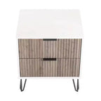 Manhattan Comfort Dumbo Ensemble de 3 meubles : commode à 5 tiroirs, commode à 10 tiroirs et table de chevet