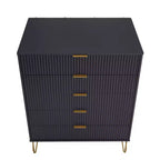Manhattan Comfort Dumbo Ensemble de 3 meubles : commode à 5 tiroirs, commode à 10 tiroirs et table de chevet