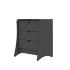 Ensemble de chambre à coucher Manhattan Comfort Coney avec commode et table de chevet 3 pièces