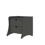 Ensemble de chambre à coucher Manhattan Comfort Coney avec commode et table de chevet 3 pièces