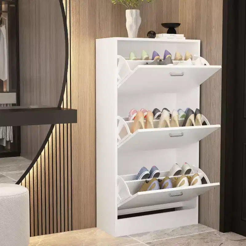 Famapy Meuble à Chaussures Moderne Étagère à Chaussures d'Entrée 3 Niveaux
